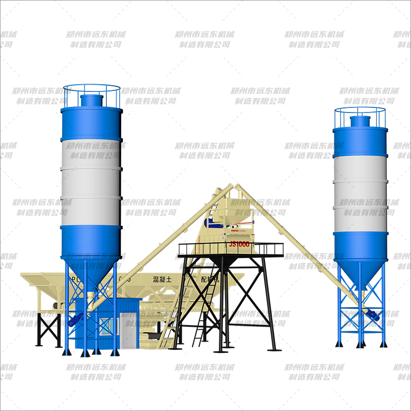 HZS50（1000+3倉）混凝土攪拌站(圖1)